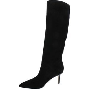 VERONICA BEARD Womens Black Lexington Pointed Toe Stiletto Suede Boots 9.5 M